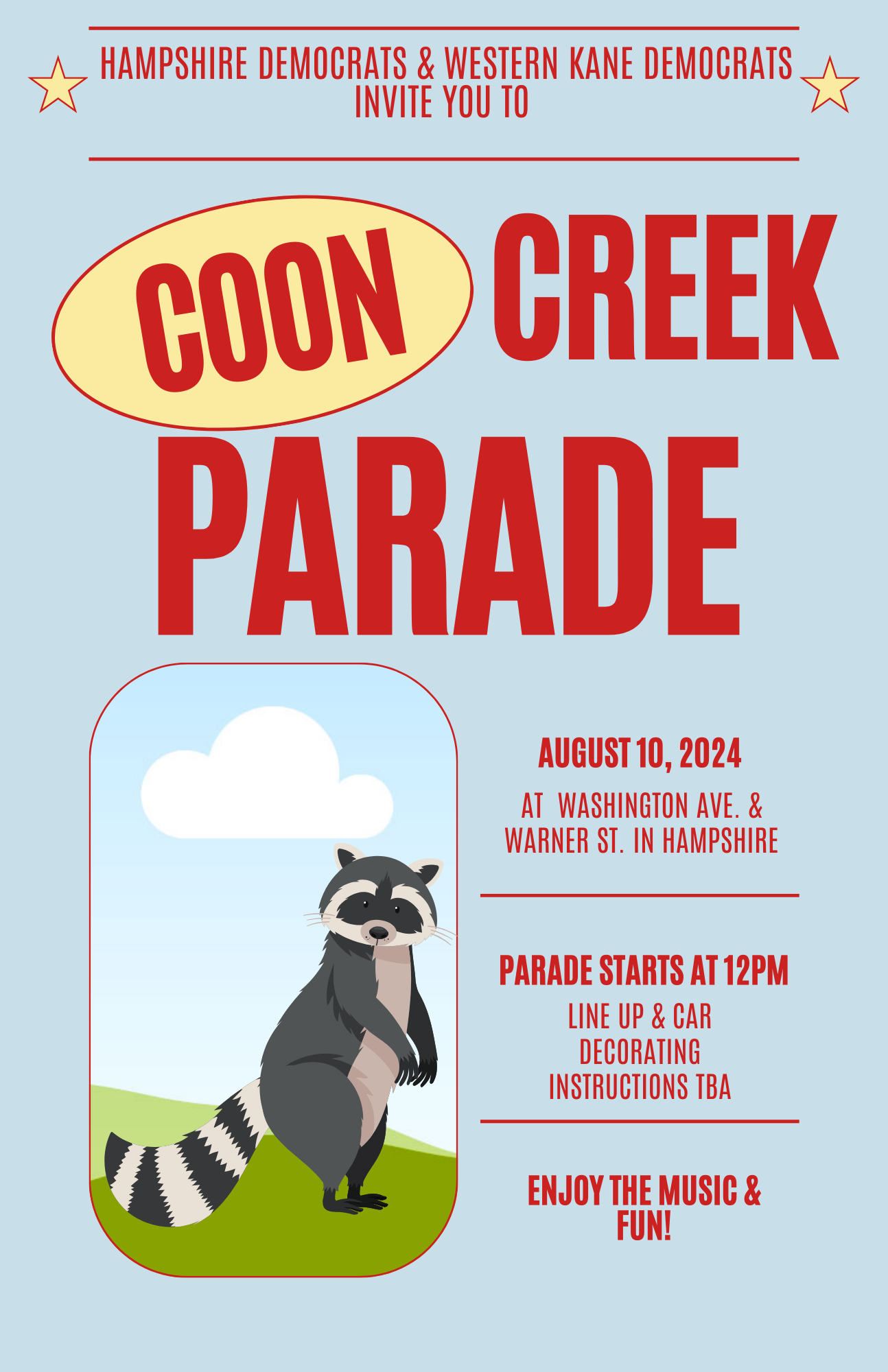 hampshire coon creek parade 2024